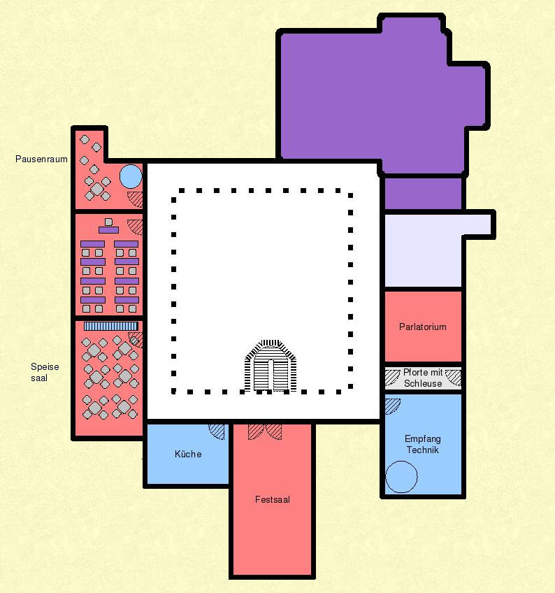 Plan des Klosters