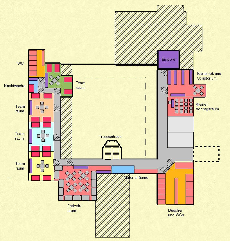 Plan des Klosters