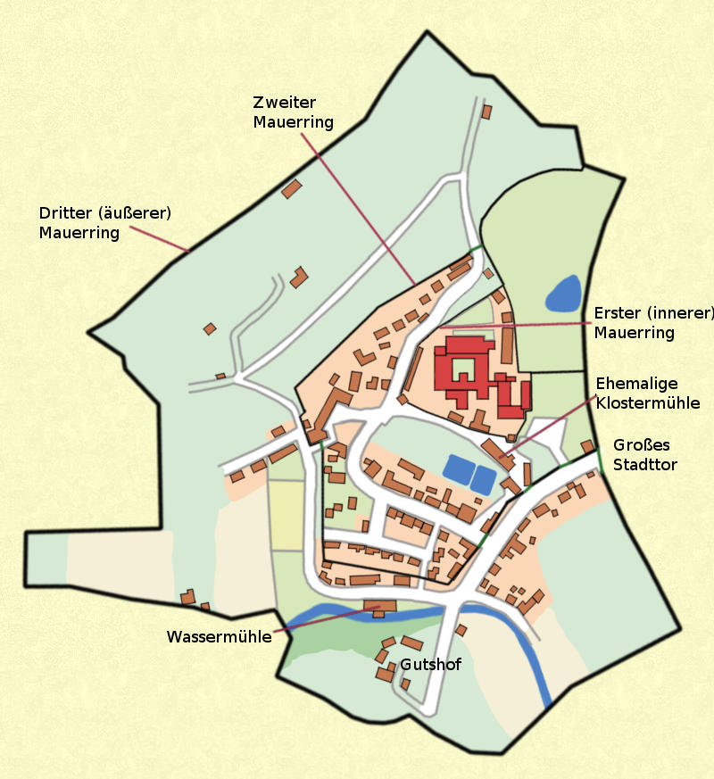 Plan des Ortes