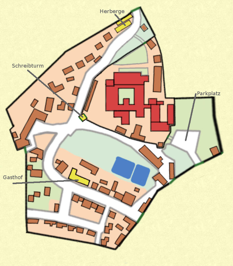 Plan des zweiten Mauerrings